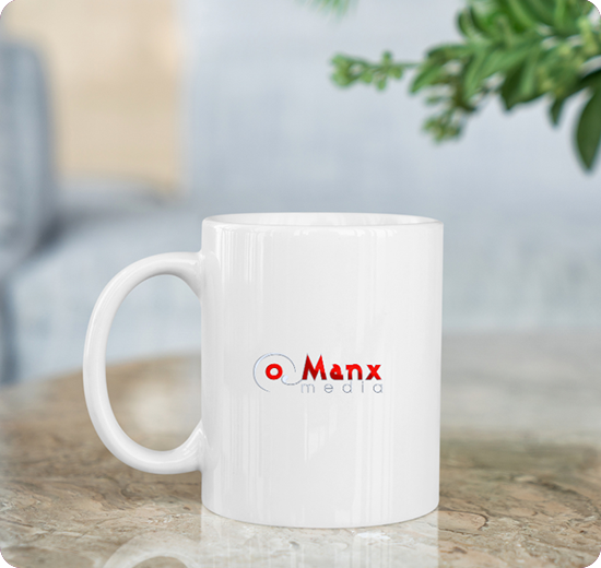 white premium mug