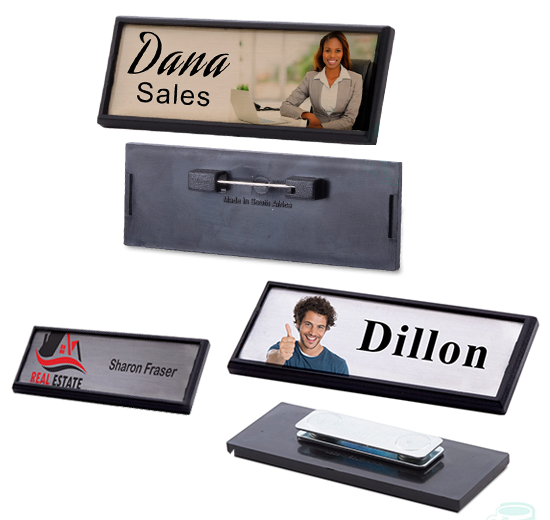 Name Badges Metalic